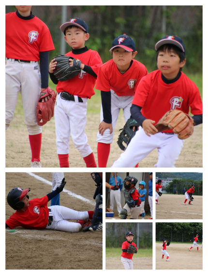 5/12 Bチーム 練習試合の様子③　(VS　水呑ドルフィンズ少年野球クラブさん)